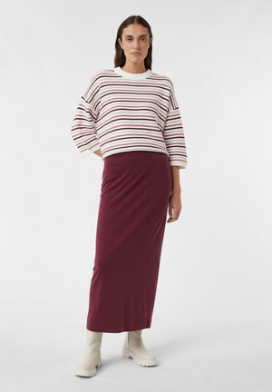 IM SLIM FIT  - Gonna lunga - bordeaux