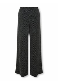 ONLY GIRLS KOGQUEEN GLITTER - Auduma bikses - black