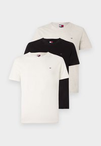 TEE 3 PACK - T-shirt basique - black /grey/ecru