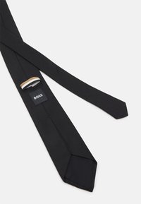 HUGO - Cravate En Soie Avec Logo En Jacquard - Noir