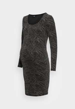 OLMSHINY GLITTER DRESS - Jerseykjole - black