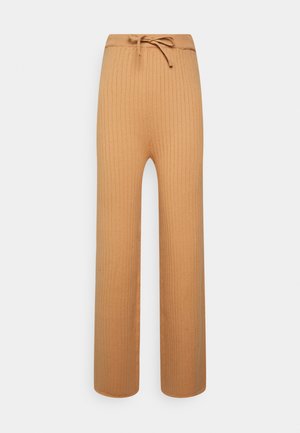 WIDE LEG TROUSERS - Calças - sandstone