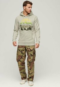 Superdry & Co CORE LOGO GREAT OUTDOORS - Felpa con cappuccio - glacier grey marl