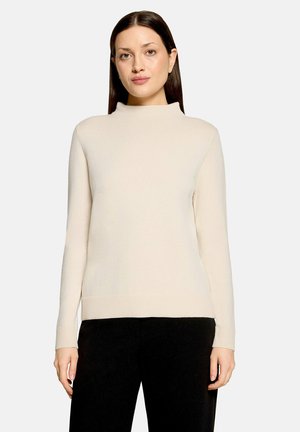 Betty Barclay, BETTY BARCLAY MIT STEHKRAGEN BASIC-STRICKPULLOVER - Jumper - beige