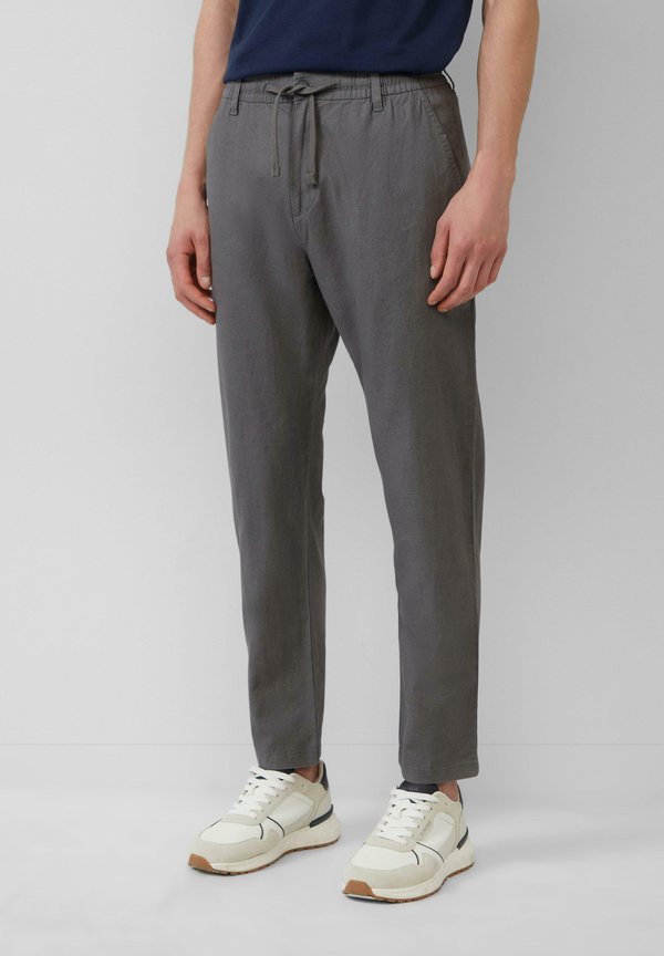 Stoffhose - grau meliert