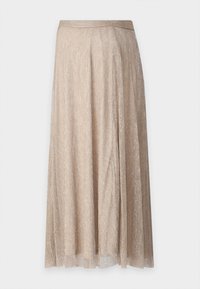 OLMTINGA SKIRT - Maxi skirt - peyote detail:silver glitter