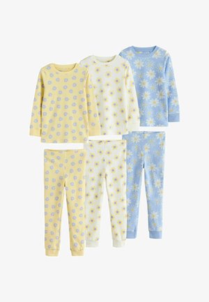 REGULAR FIT - SNUGGLE 3 PACK - Pižamos komplektas - yellow blue daisy