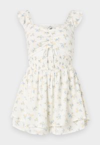 FLUTTER SLEEVE CUT OUT ROMPER - Overal - macaron