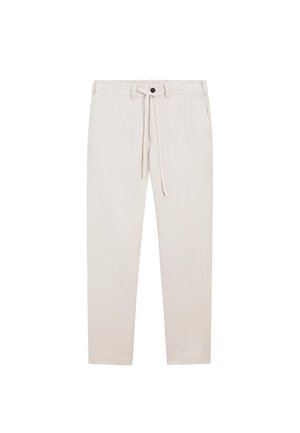 Massimo Dutti, 100% LINEN TROUSERS WITH ELASTICATED WAIST - Broek - beige