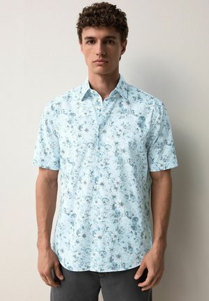 REGULAR FIT - PRINT SHORT SLEEVE - Skjorter - blue watercolour floral