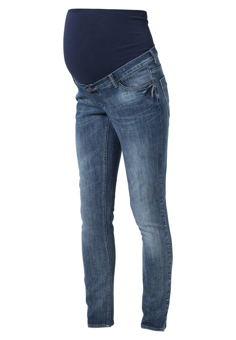Esprit Maternity Slim fit jeans blauw Esprit Maternity Slim fit jeans blauw