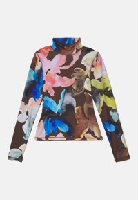 HIGH NECK COLLARED - Top s dlhým rukávom - mehrfarbig