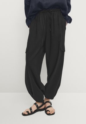 Pantalon cargo - black
