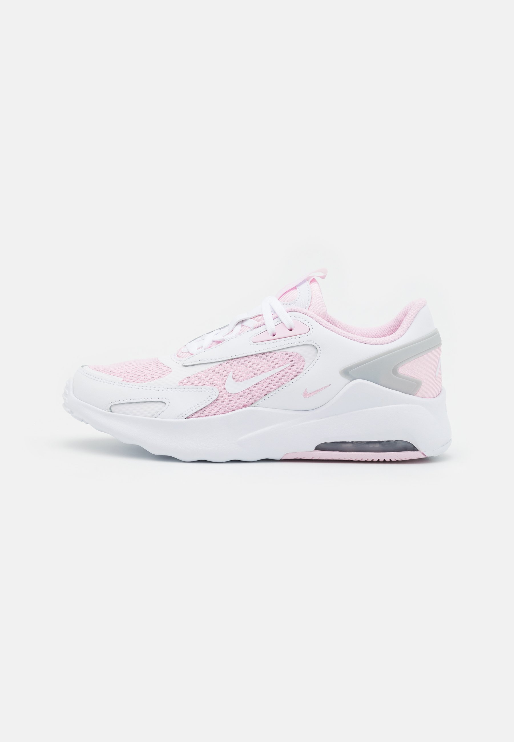 white & pink air max bolt trainers