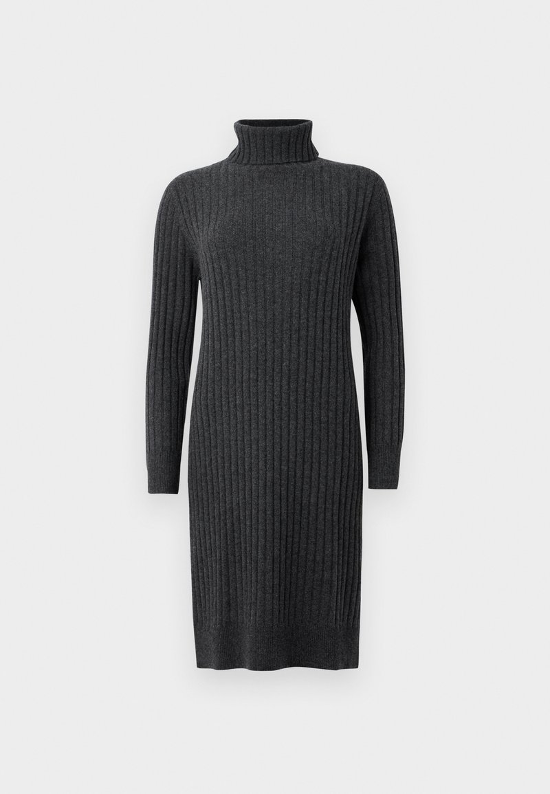 pure cashmere Gebreide jurk grijs