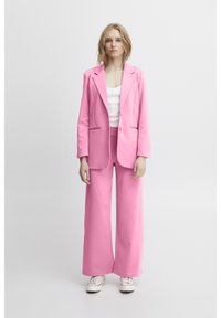 ICHI IHKATE SUS oversized BL damesblazer, lange blazer met knopen, stretch en reverskraag, Greenbriar (166127), L