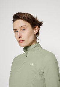 The North Face 100 GLACIER 1/4 ZIP - Camisola de lã polar - tea green