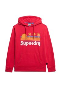 Superdry & Co GREAT OUTDOORS - Jersey con capucha - soda pop red
