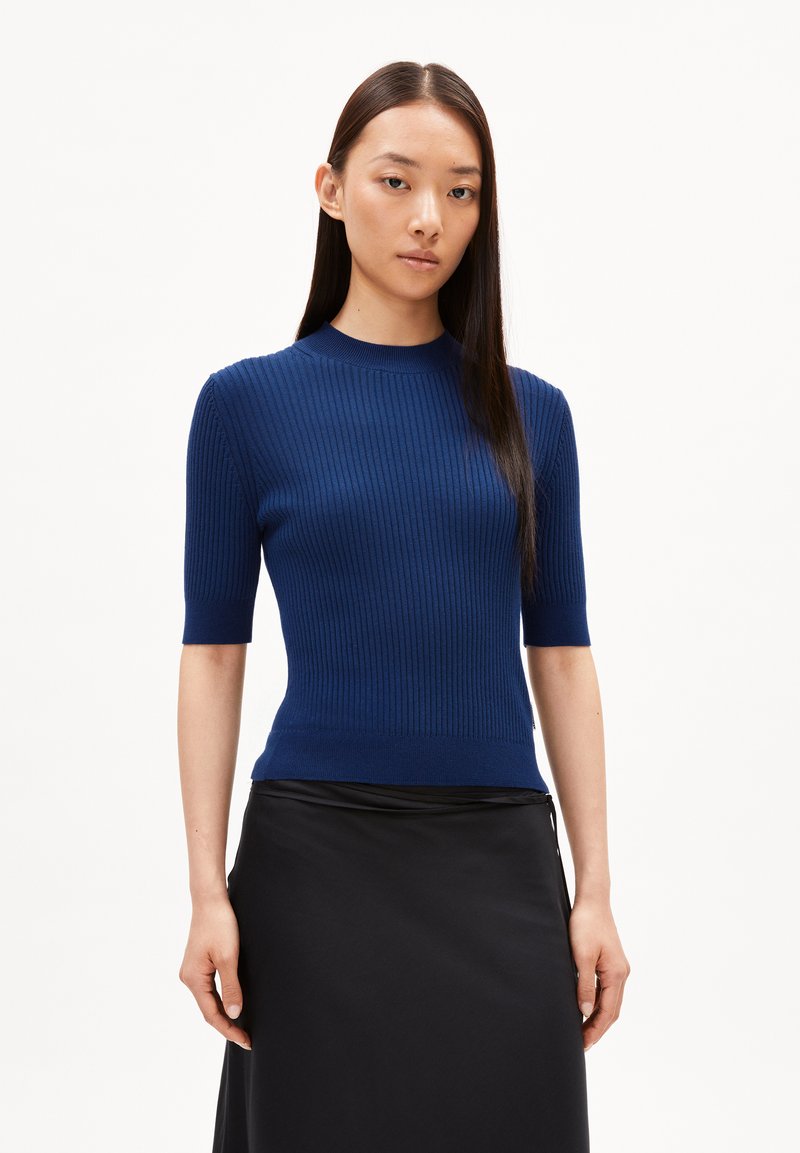 ARMEDANGELS SILJIAA - T-Shirt basic - faded indigo
