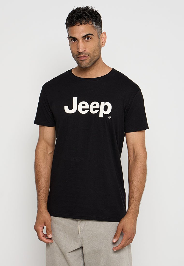 Jeep T-shirt print zwart