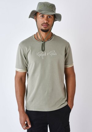 CLASSIQUE WAVY - T-shirt print - olive