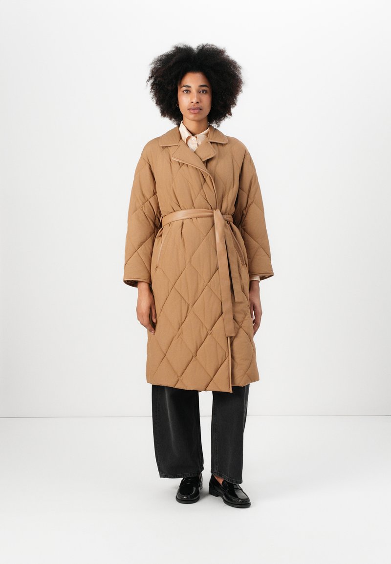 TWINSET OVERCOAT - Žieminis paltas - camel