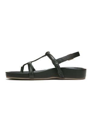 ANKLE STRAPS ADLEY - Zehentrenner - black tumbled leather