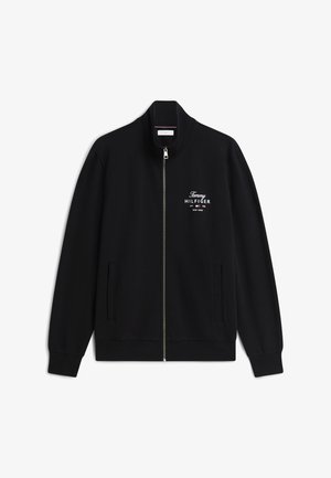 Tommy Hilfiger, SCRIPT STACK STAND COLLAR BRAND LOVE - Sweat zippé - black