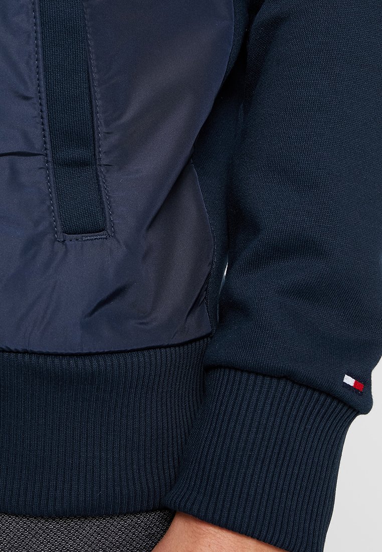 tommy hilfiger mixed media zip front