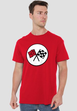 CHEVROLET 2ND GEN VETTE LOGO - T-Shirt print - red