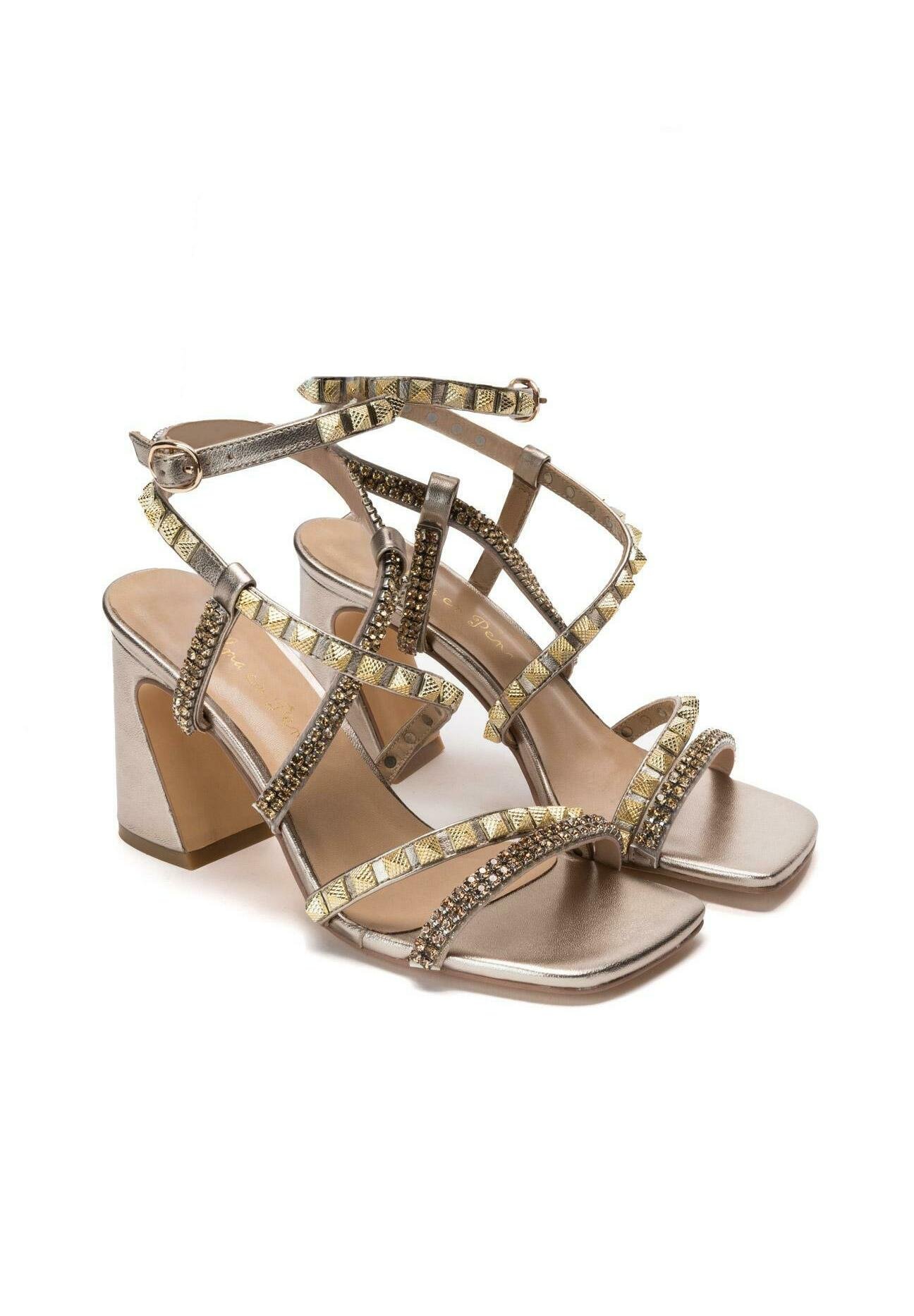 Alma en Pena MINERVA - Sandalias de tacón - dorado - Zalando.es