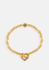 DEATH BEFORE DISHONOR CHUNKY HEART T BAR BRACELET - Bracelet - gold-coloured