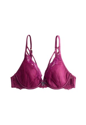 MAGDA EMBROIDERED WIRED PLUNGE - Reggiseno con ferretto - dark magenta