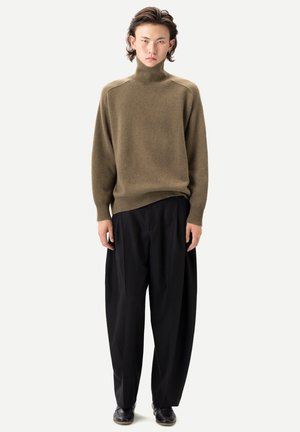 BARREL-LEG - Stoffhose - black