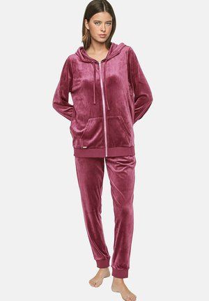 SET TENUE DÉTENTE ZIPPÉE À CAPUCHE - Pyjama - rose