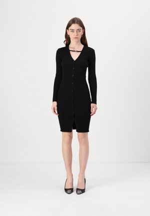 DRESS - Robe pull - black