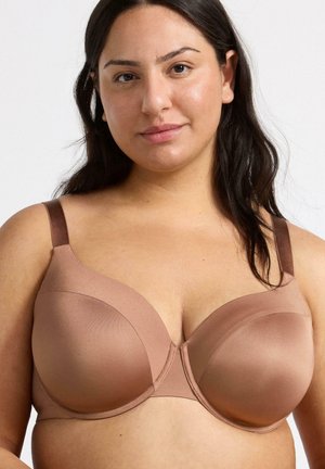SHINY DAHLIA PLUS - T-Shirt BH - light brown