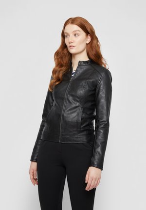 JDYEMILY JACKET - Bunda z umělé kůže - black