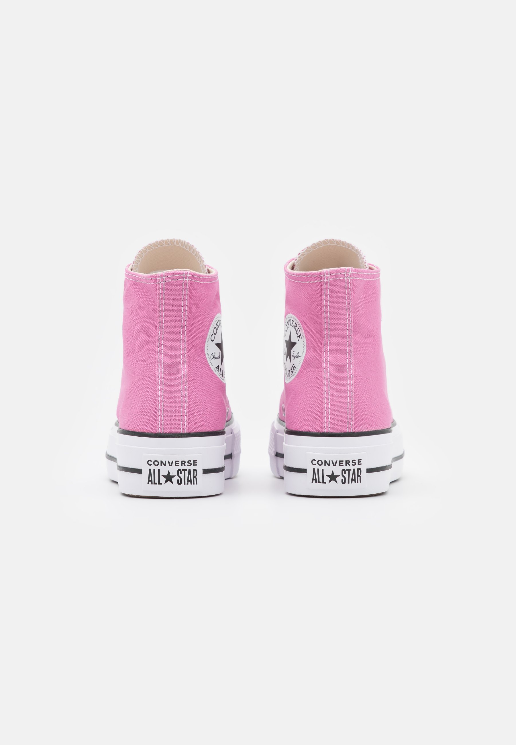 Converse CHUCK TAYLOR ALL STAR SEASONAL COLOR PLATFORM - Baskets montantes  - magic flamingo/black/white/rose clair - ZALANDO.FR