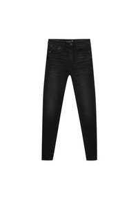 MIT HOHEM BUND - Jeans Skinny Fit - black