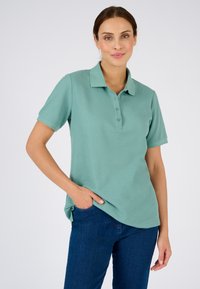 Damart Polo - vert grisé