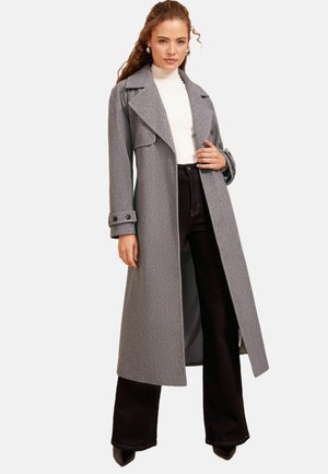 PETITE FIT - BELTED WRAP - Klassisk kappa / rock - grey