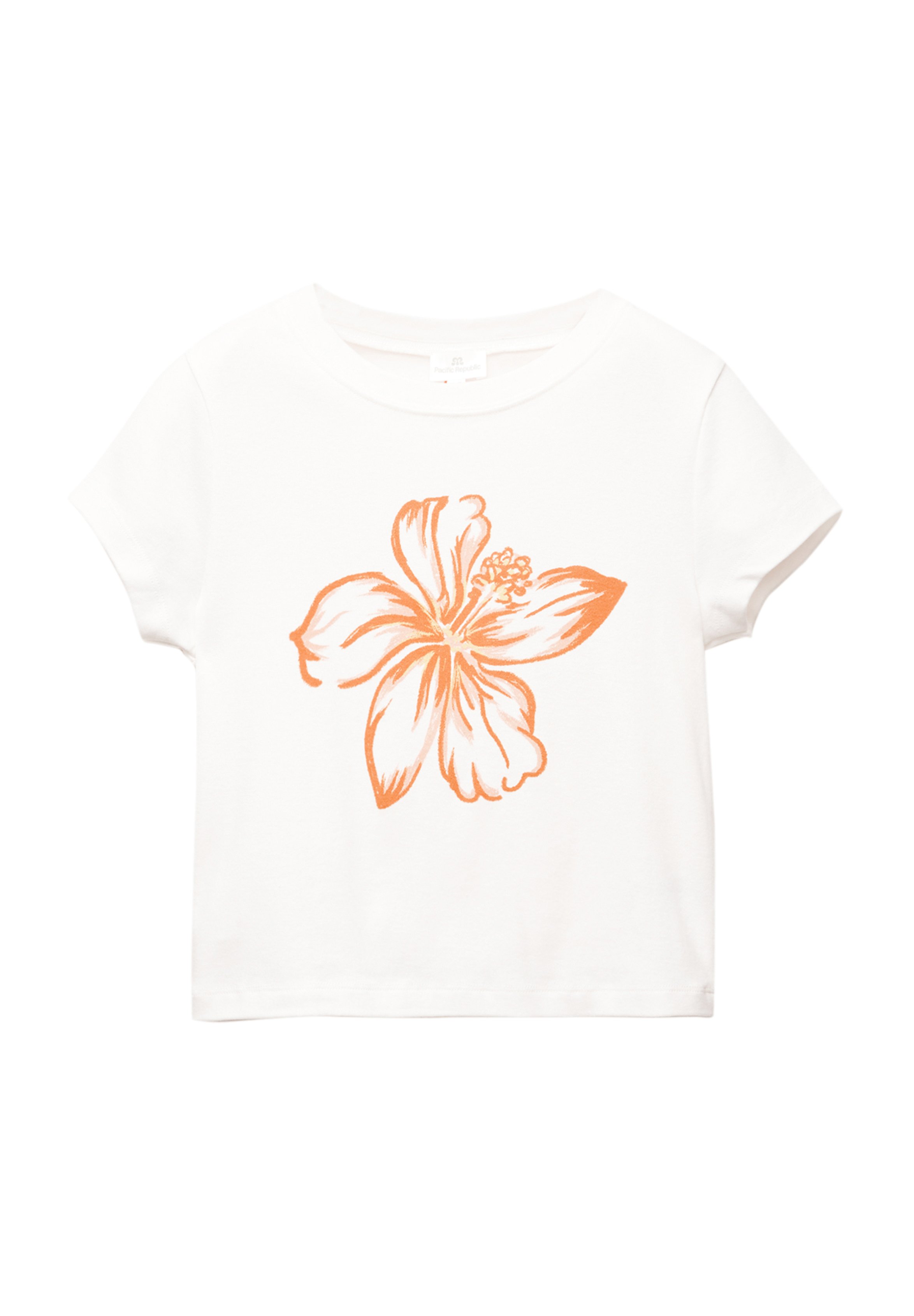 White graphic print t-shirt