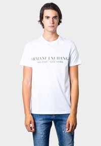 Armani Exchange - T-shirt print - white Miniatuurafbeelding 1