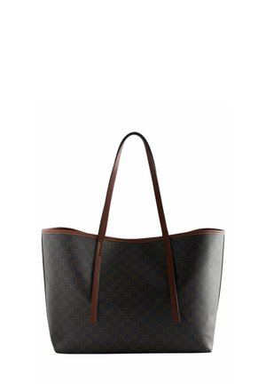 LARGE SHOULDER - Torbica - brown monogram