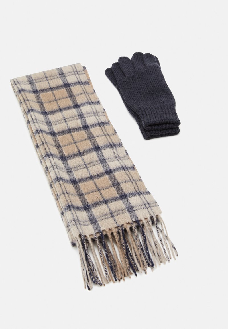 Barbour TARTAN SCARF AND GLOVE GIFT SET - Scarf - trench