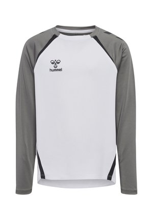 Sweatshirt - white steel gray