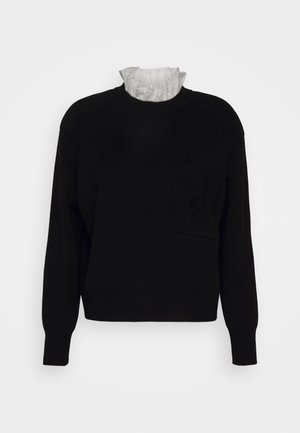 sandro PULL DOUBLE FACE  - Strickpullover - noir