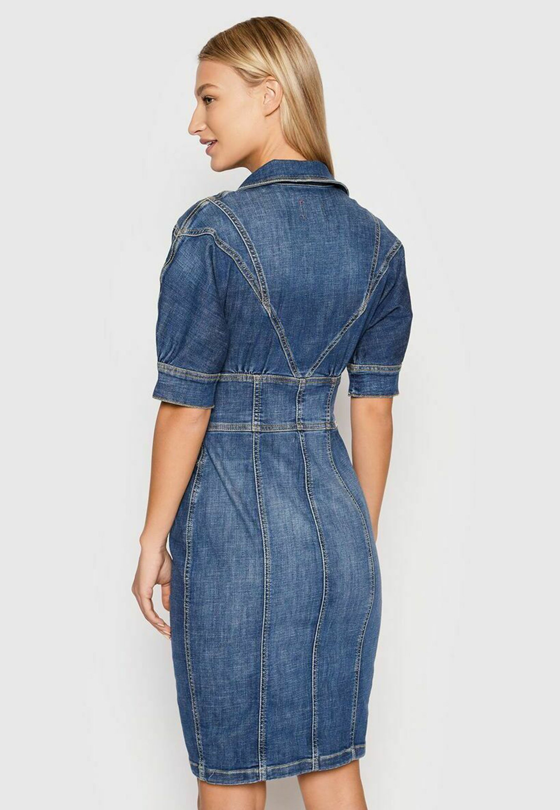 Guess FLORA - Denim dress - ladc/blue 