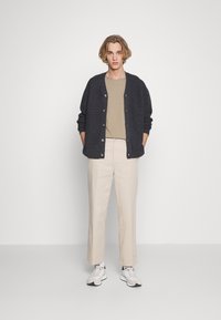 Selected Homme SLHMORGAN SS O-NECK TEE W NOOS - T-shirt básica - chinchilla